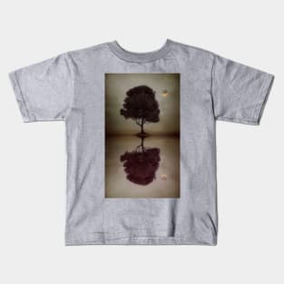 Lone Tree Reflecting Off The Water Kids T-Shirt